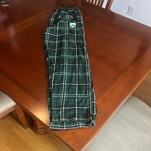 Green Plaid Boston Celtics Pajama Pants.